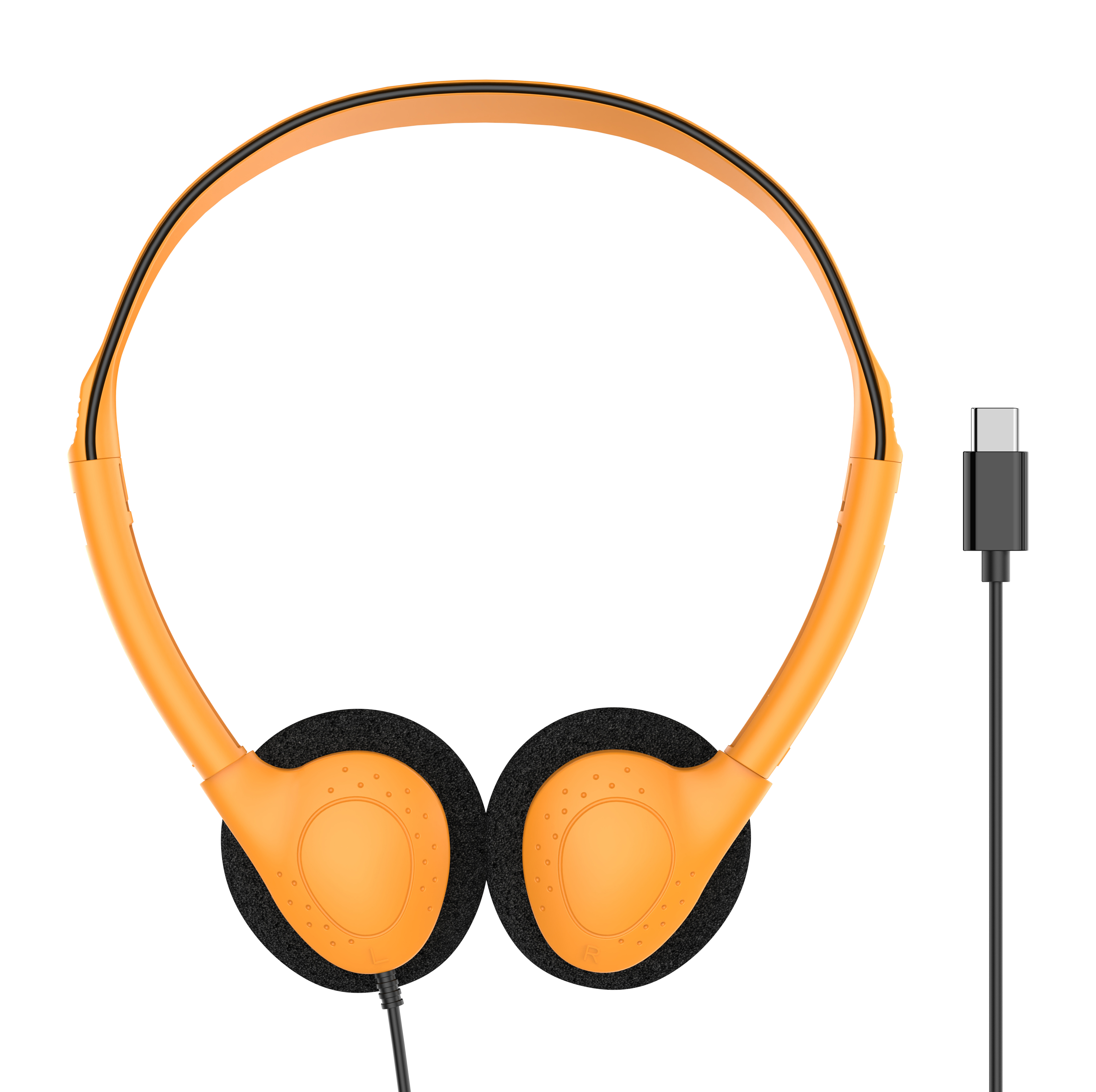 857 Lightweight wired in headphones, 3.5mm jack/C-type plug can be customized for stereo headphones, OEM/ODM customized multi-color headphones, suitable for laptops in aviation museums, school offices