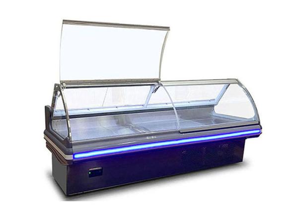 R290 Commercial Deli Display Show Case Refrigeration Equipment Fridge For Butcher