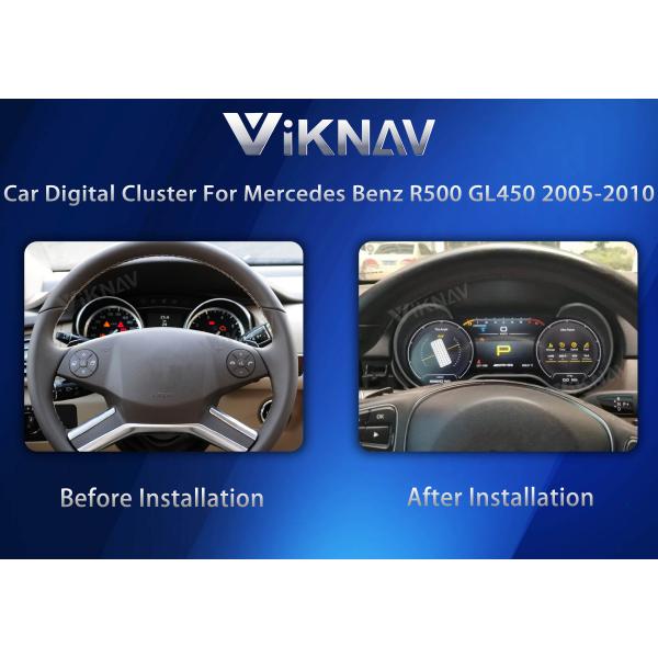VIKNAV 12.3  Цифровой кластерный спидометр для Mercedes Benz R500 GL450 2005-2010