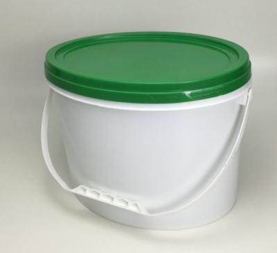 Cubeta oval plástica do produto comestível com IML ou impressão térmica de transferência ou da tela