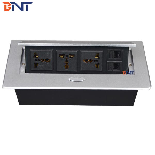 furniture pop up media socket jack material zinc alloy used on conference table