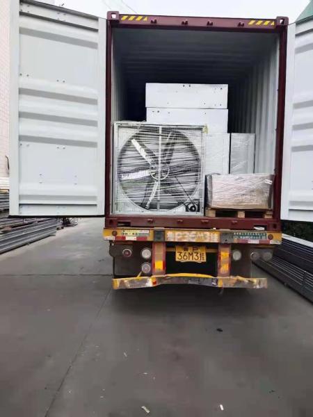 Ventilador de extração de CA montado na parede de 48 polegadas com ventilação de estufa de prata do motor Siemens