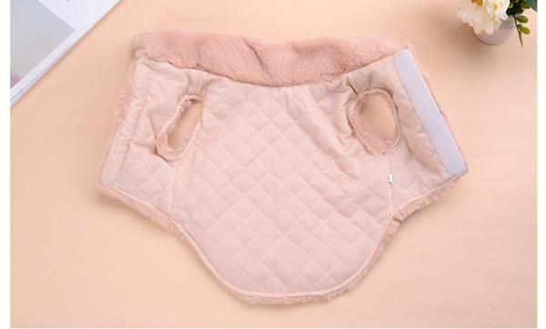 Manteau chaud mou de chien de coton de la peluche 20cm d'ouatine