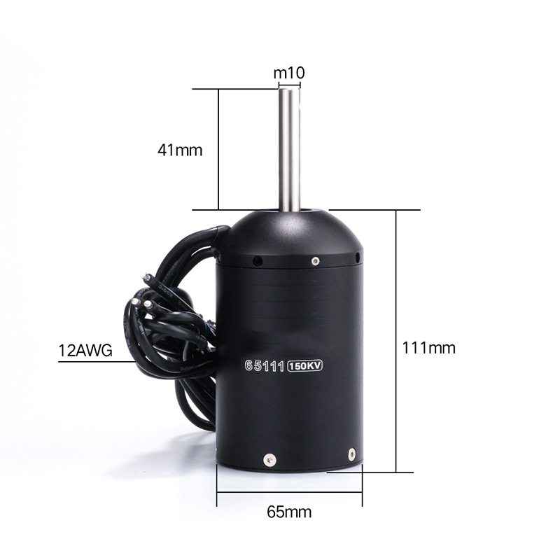 Factory & Customizable & Balanced 48V 3kw IP68 Waterproof BLDC Drive Motor 62111 for Underwater Thruster Robot RC Robot Boat
