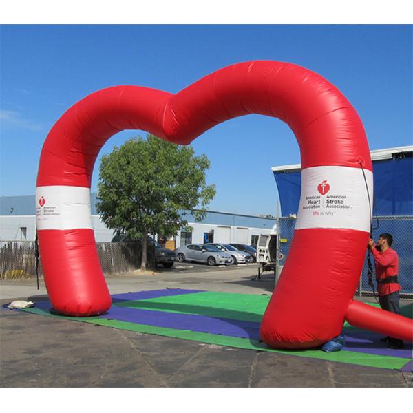Customized Inflatable Heart-Shaped Arch for Event Decoration Stand Out from the Crowd