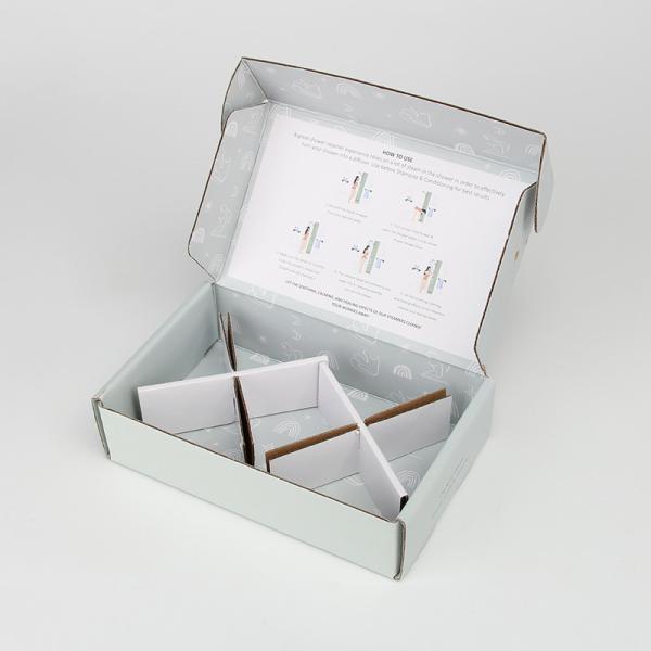 Коробка доставки Skincare уникальной коммерции почтовая рифленая упаковывая изготовленный на заказ логотип