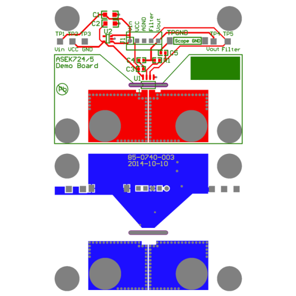 Current Sensor ALLEGRO ACS725LLCTR-20AU-T with Low Profile Package and High Inrush Current Capability