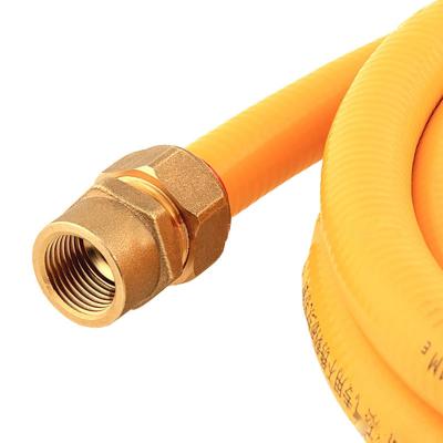AISI304 Corrugated Gas Pipe DN20 Fine Copper Brass Connectors