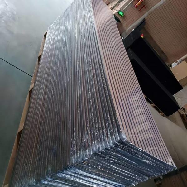 Factory Customized Internal Decorative Slat Wood And Pet Wall Slat Acoustic Wooden Polyester Panel For Stadium