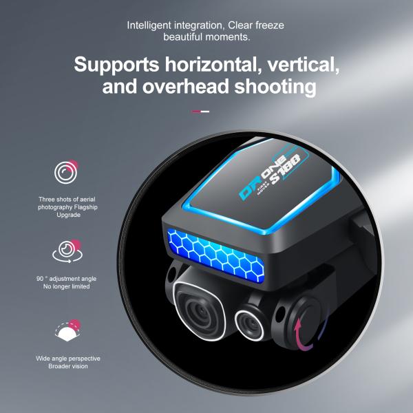 S180 Rc Brushless Drone HD Electrical Adjustment Aerial Photography Wifi Optical Flow Plastic 4 Axis Obstacle Avoidance