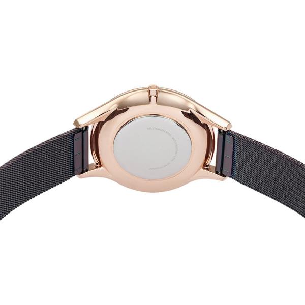 Black Shell Diamond Face Watch , Diamond Wrist Watch With Mesh Strap