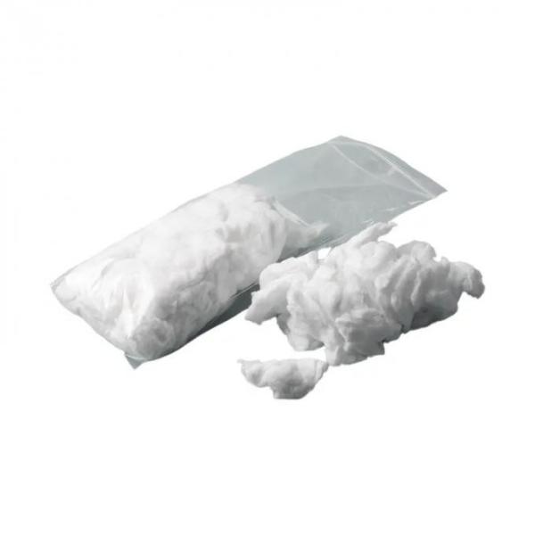 Rolo de algodão bruto branqueado para fins médicos, material de preenchimento natural altamente absorvente algodão fibra de lã para curativos de feridas