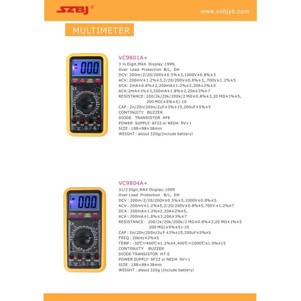 вольтамперомметр 200mV 6F22 портативный цифровой, вольтамперомметр умного электр