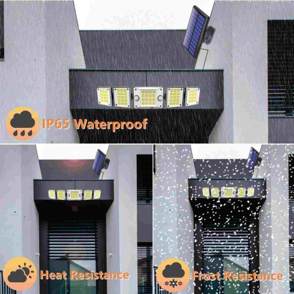 Outdoor Ip65 Eco-friendly Solar Sensor Powered Led Wall Light
