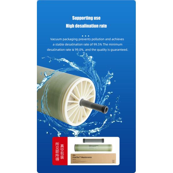 Мембрана обратного осмоса 4040 Мембрана низкого давления оригинальная оригинальная мембрана Huitong RO Промышленное оборудование Чистая вода