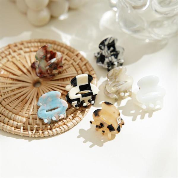 Acetic acid small hairpin side braid grab clip broken hair clip temperament clip hair clip headpiece women