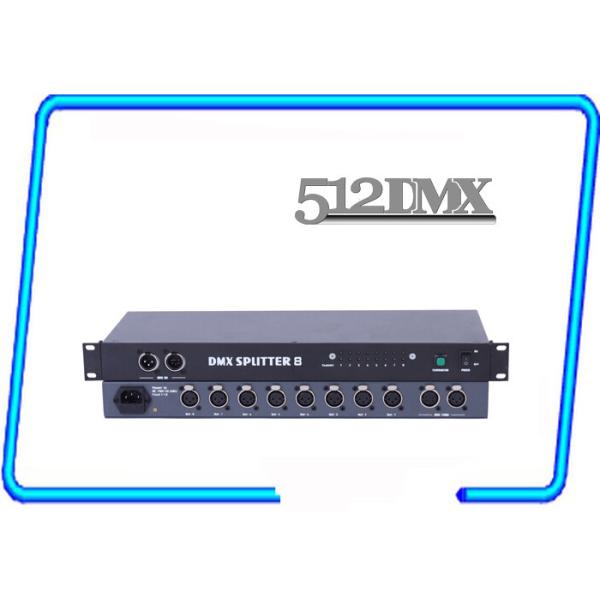 Diviseur opto des manières DMX de la branche 8 d'isolement électrique/distributeur DMX 512A RDM 50Hz/60Hz conformes
