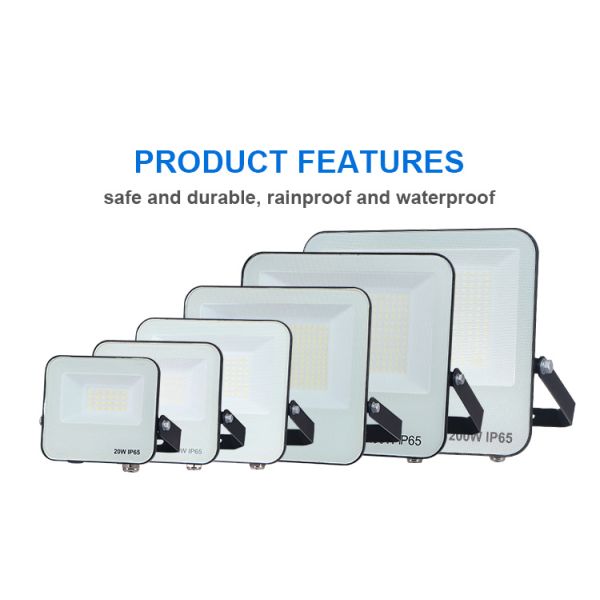 KCD Garden Aluminum 220v Square IP65 Waterproof RGB LED Flood Light with 5 Year Warranty for Outdoor Construction