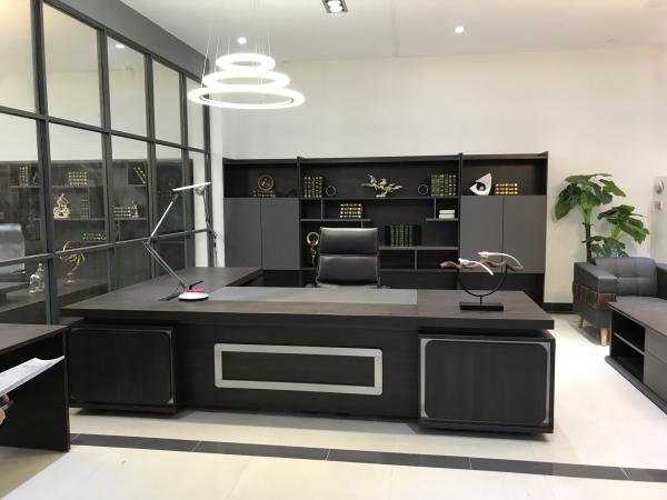 Dark Series Large Office Desk , Contemporary Office Desk OEM / ODM Accepted