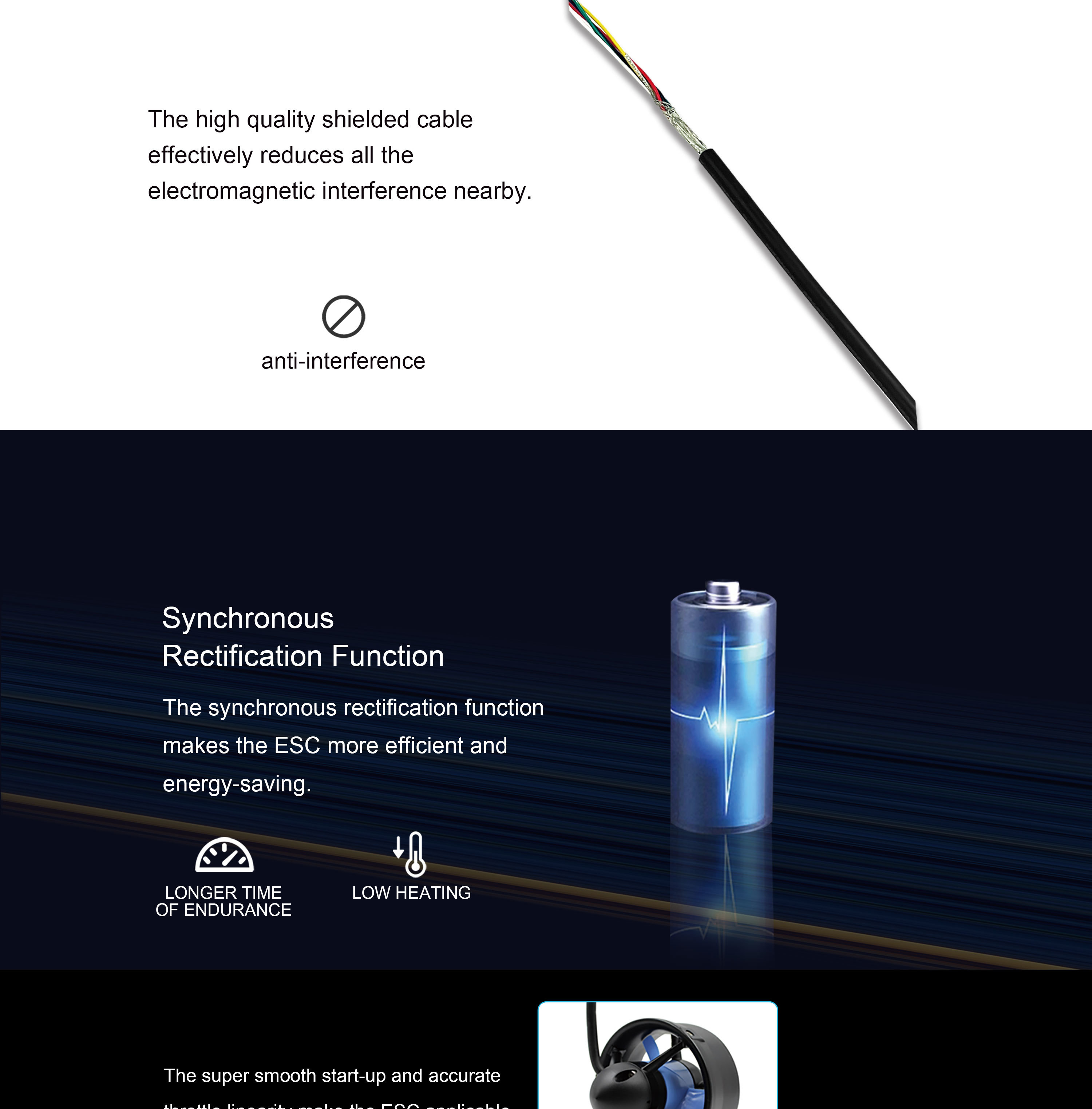 Waterproof ZTW 160A ESC Dolphin HV OPTO 6S-14S AUV Propulsion RC Marine ESC