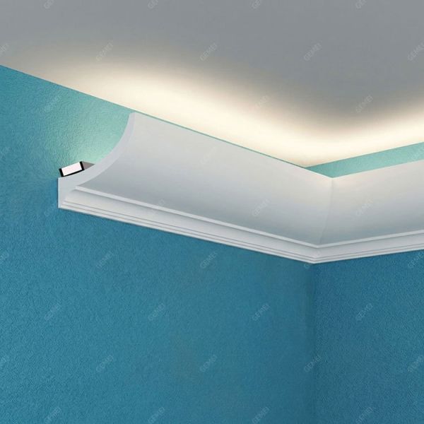 GC-83332 Free Sample Light weight Primed White Polyurethane Indirect Lighting