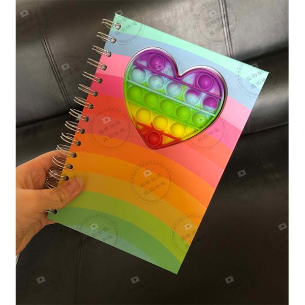 Школьные офисные аксессуары твердое покрытие спиральный блокнот с прочным силиконовым покрытием