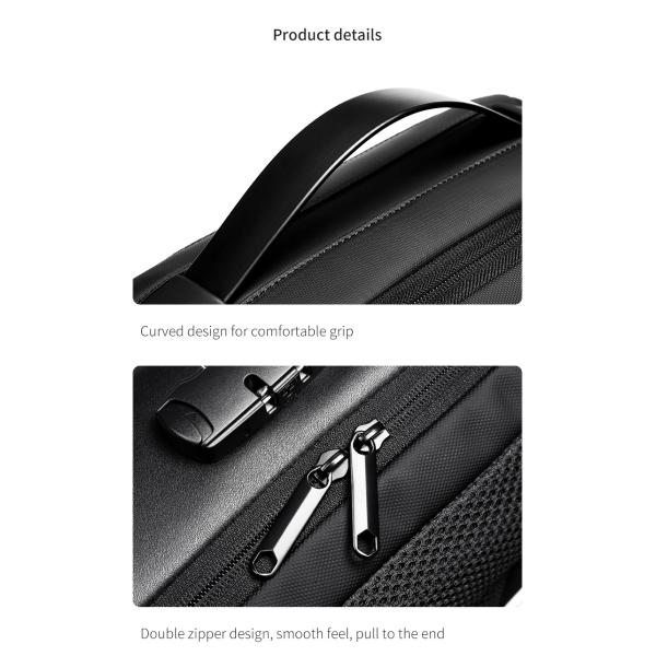 Nouveau sac portable chargeur USB anti-vol hommes collège école sac à dos imperméable sac à dos sac à dos pour hommes