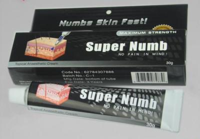Super Numb Deep Pain Relief Cream 30g Cream para Aliviar a Dor na Pele