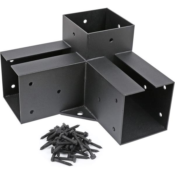 Q235B Acero 3 Dirección Bracket ángulo derecho Gazebo DIY Kit modular para 4x4