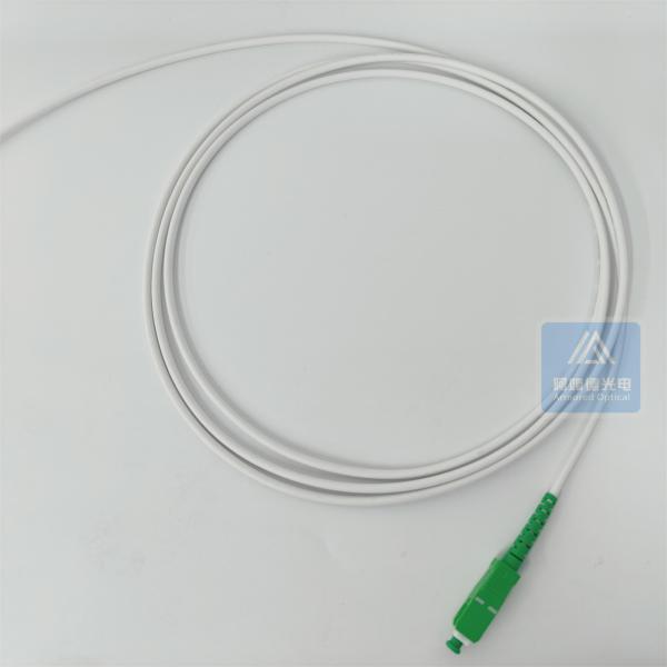 1 Core Armored Pigtail 2m SC APC 3.0mm White LSZH Jacket Dca Patch Jumper