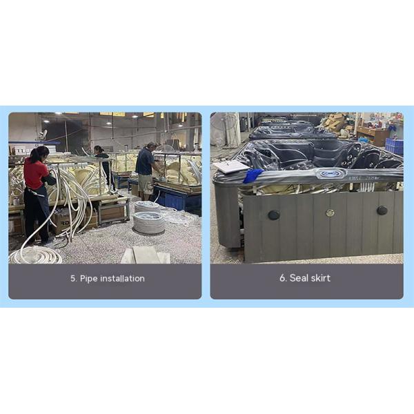 Round Acrylic Whirlpool Bathtub With Waterfall And Air Massage