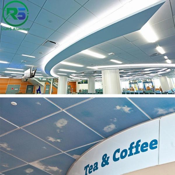 Square Suspended Clip In Metal Ceiling Perforated Building Wall Ceiling