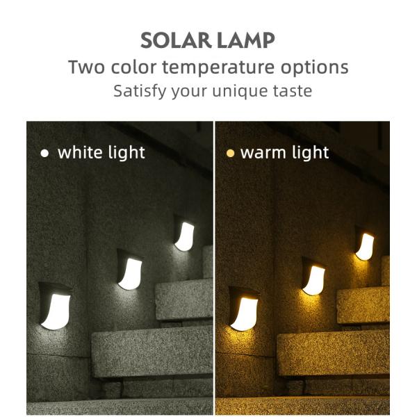 Solar Led Lansdcape Garden Stair Light with 50000 Hours Lifespan and Ip55 Waterproof