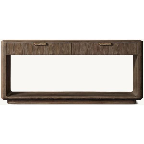 CT-006 Bedroom Modern Console Table Furniture With Roller Shutter Door Cabinet