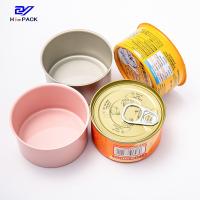 Rosa 80g Volume Alimento para animais de estimação latas Cães Alimento de lata redonda D65x34mm