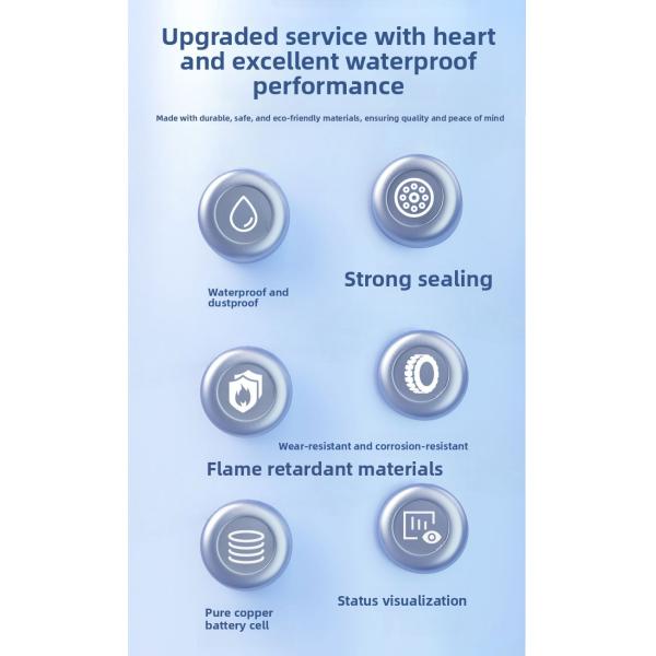 UL94 V-0 Waterproof Electrical Connector with LED Indicator and Operating Temperature -40°C to 105°C