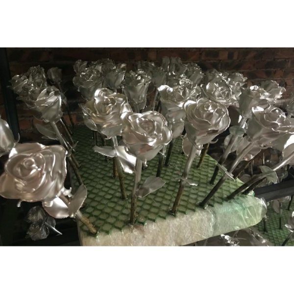 High Quality Gold Trimmed Rose Preserved Flower Beautiful Handmade Gifts for Woman