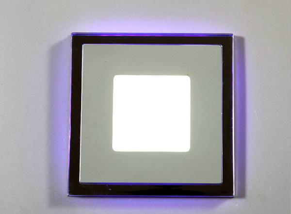 145mm Diameter LED Ceiling Light Lumen 90LM/W And 6+3W Lace Two Color Panel