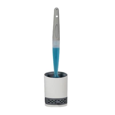 O silicone da limpeza do toalete de Tpr da montagem da parede escova distribuidores recarregávéis do sabão líquido