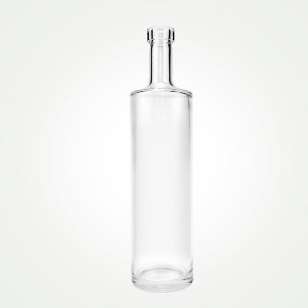 Clear Matte Black Glass Liquor Bottle 750ml Nordic Gin Whiskey Vodka Liquors and Beverage