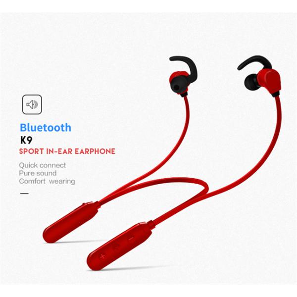 Wireless CSR V4.1 Neckband Bluetooth Earphones RoHS Certification