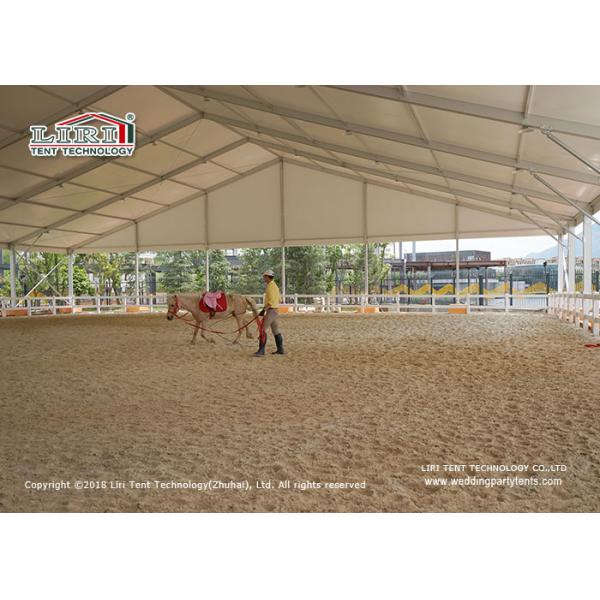 25 Meter Width Glass Marquee Tent For Temporary Horse Riding Tear Resistant