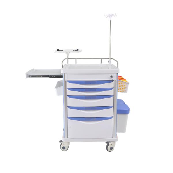 Critical Care Resuscitation Cart Durable Efficient Medical Crash Carts