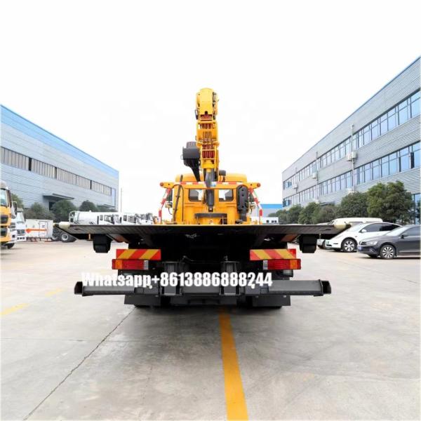 Shacman X6 - Remorque de dépannage routier 10 tonnes avec grue de 8 tonnes - Camion de dépannage avec grue - Véhicule d'intervention d'urgence avec grue
