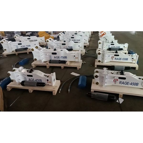 SB40 Excavator Mounted Breaker 68mm Rock Breaker Hammers Box Silence Type For 4 - 7 Tons Excavator