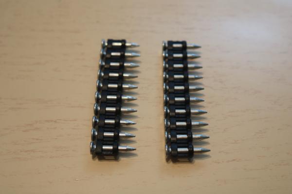 Galv Concrete Nail Pins Black Strip Gas Tool Drive Pins 16-38 Mm Length