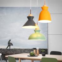 C.A. moderne nordique 85 de lumière simple blanche de pendant en bois en métal de LED - 265V