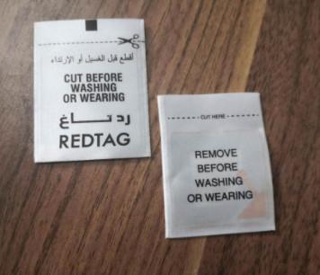 Fabric Pocket EAS Security Label 30*40mm Anti Shoplifting Coated Paper