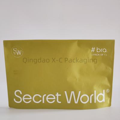 Kraft Paper Packaging Bag Button Sealing with Temporary Plastic Adhesive Surface