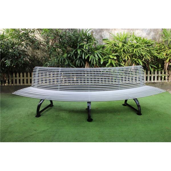 OEM ODM Наружные металлические скамейки с чугунными ногами круглые стальные трубы сиденья